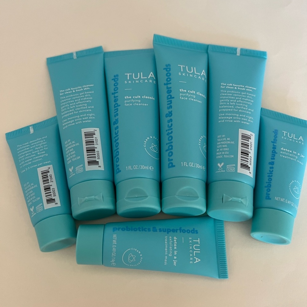 Bundle of travel sized TULA skincares